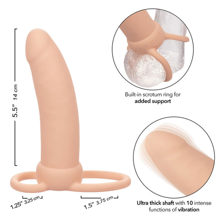 Calexotics - Maxx Thick Double Pénétrateur 10 Vibrations Chair