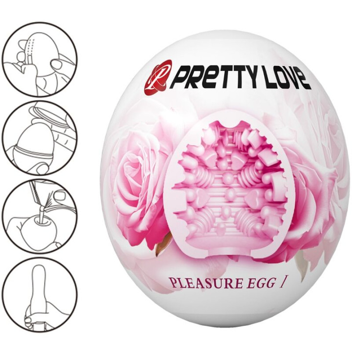Pretty Love - Męski Masturbator Jajko Różowe