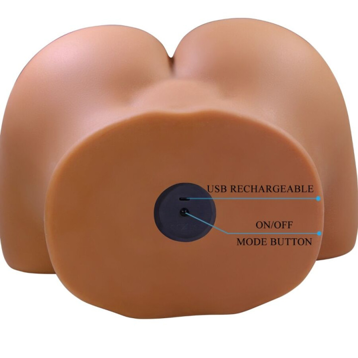 Crazy Bull - Wendy Vibrador de Bumbum Feminino Realista e Sucção Com Som 11 kg