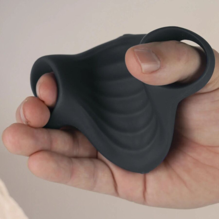 Rocks-Off - Palm Schwarzer Flexibler Vibrator-Masturbator