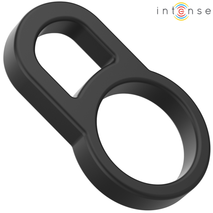 Intense - Bobby Duplo Anel de Silicone Para Pênis Preto