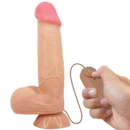 Pretty Love - Série Sliding Skin Gode Réaliste Avec Ventouse Sliding Skin Télécommande Flesh 21,8 cm
