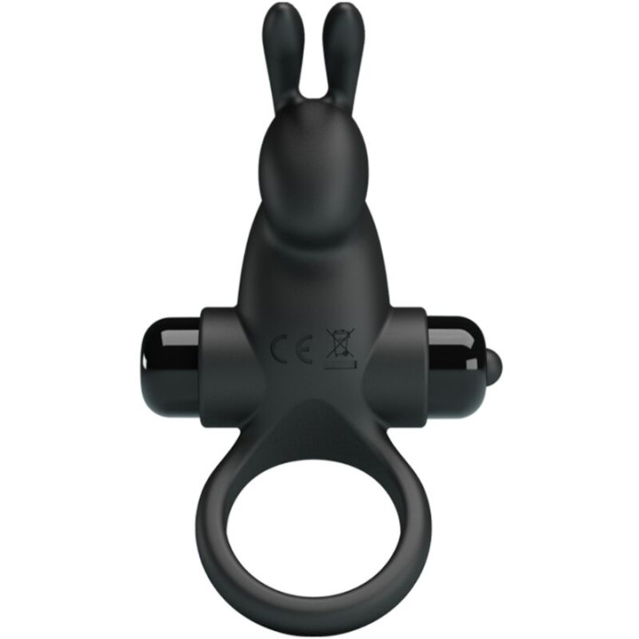 Pretty Love - Vibrationsring + Rabbit-Klitoris-Stimulator 10 Vibrationen Schwarz