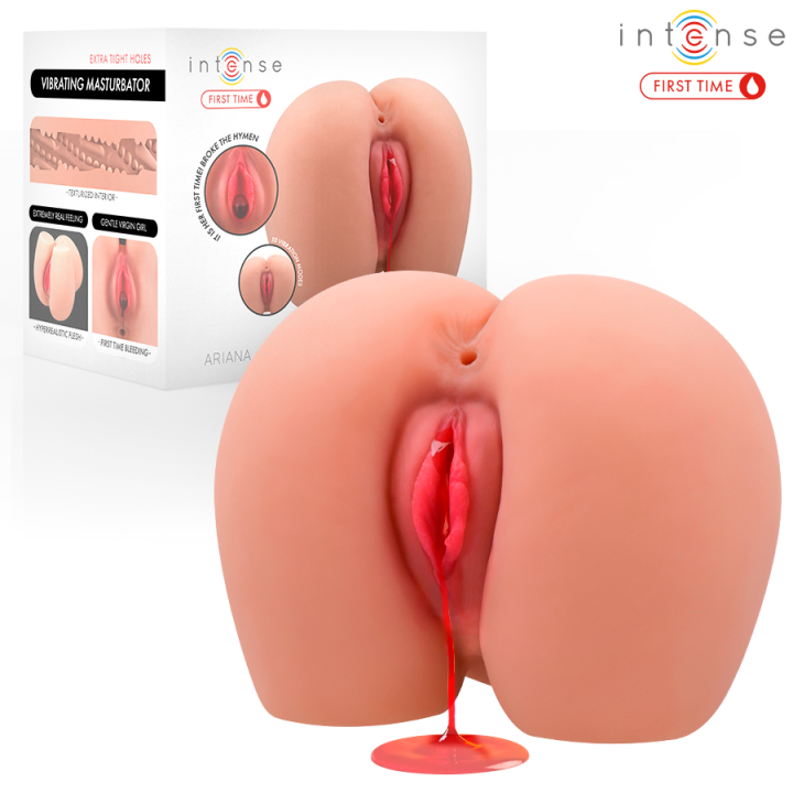 Intense First Time - Ariana Virgin Vibrator Masturbator With Bleeding
