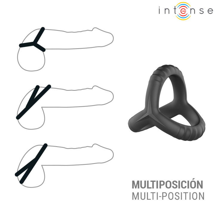 Intense - John Anello Per Pene Triplo Regolabile Modello 4