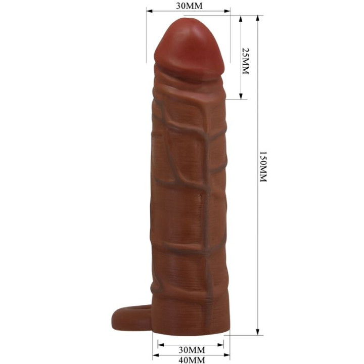 Pretty Love - Manchon de Pénis Kaile Avec Extension de 2,5 cm Mulatto