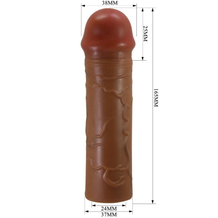 Pretty Love - Manga Penis Nile Com Extensão de 2,5 cm Mulato