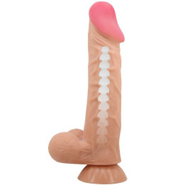 Pretty Love - Realistischer Dildo Der Sliding Skin-Serie Mit Sliding Skin-Saugnapf Braun 23,4 cm