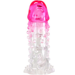 Pretty Love - Wilford Realistic Enlargement Sheath With Embossed Penis Pink