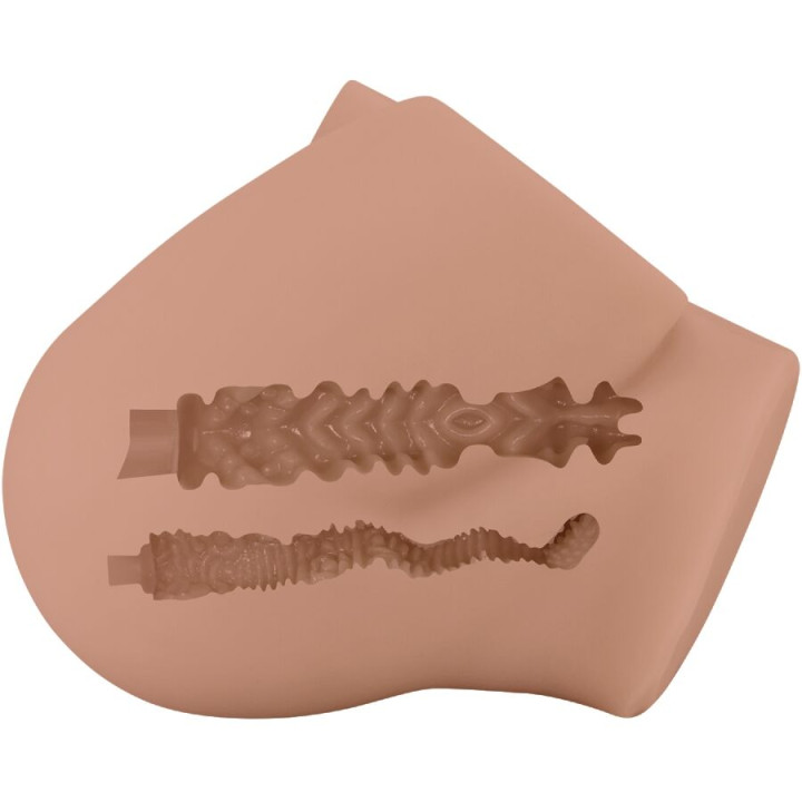Crazy Bull - Vibrateur Bernace Ass Avec Vagin et Anus Réalistes Télécommande