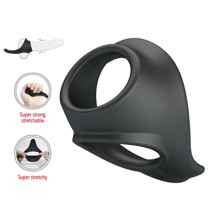 Crazy Bull - Zadok Anel Ergonômico Com Estimulador Perineal