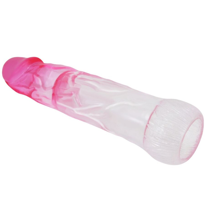 Pretty Love - Neron Realistico 6 cm Guaina di Allargamento Per Pene Rosa