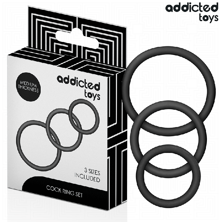 Addicted Toys - Lot de Anneaux en Silicone Modèle 2