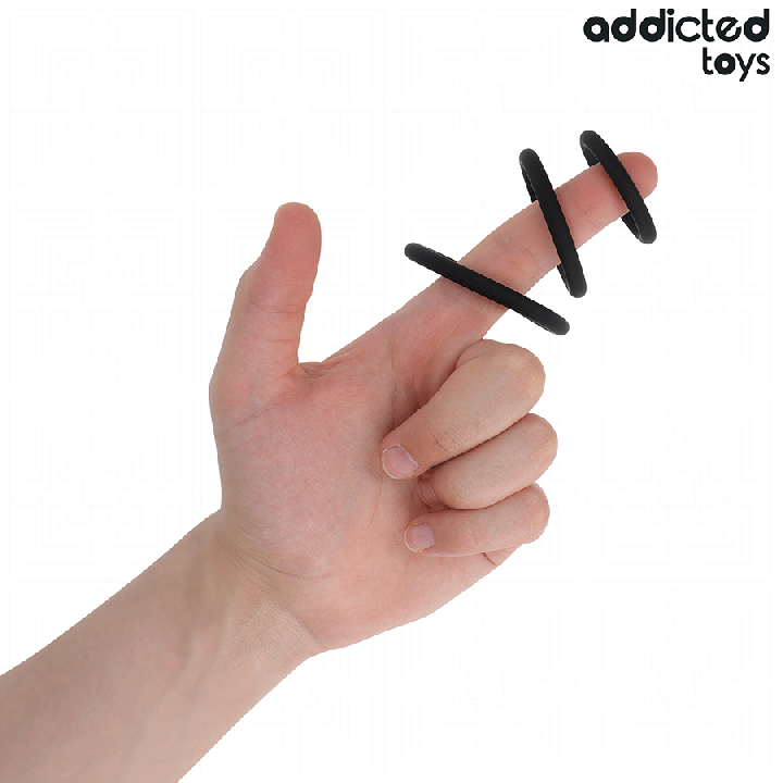 Addicted Toys - Set di Anelli in Silicone Modello 2