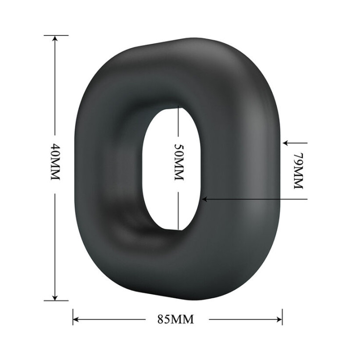 Crazy Bull - Walden Supersoft Silikon-Pennisring Schwarz