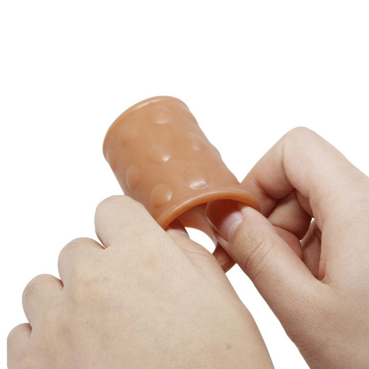 Pretty Love - Penis Sleeve With Anal Plug Natural
