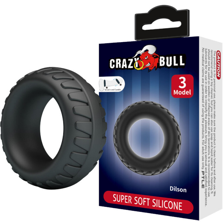 Crazy Bull - Anel de Silicone Dilson Modelo 3