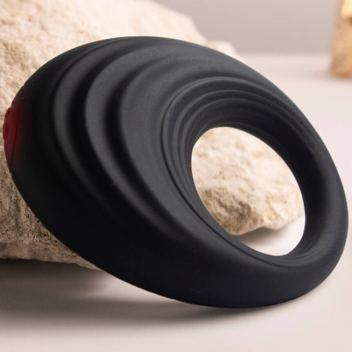 Rocks-Off - Spire Czarny Wibracyjny Penis Ring
