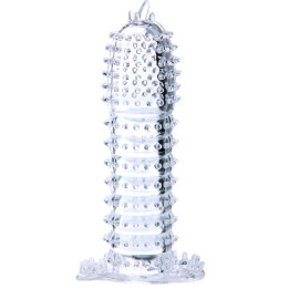 Baile - Penis Sheath With Transparent Stimulating Points 14 cm