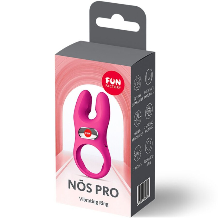 Fun Factory - Nos Pro Vibrating Cock Ring Magenta