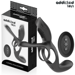 Addicted Toys - Anillo Doble Para el Pene Con Estimulador de Clítoris