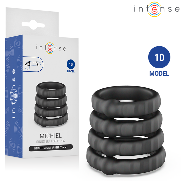 Intense - Michiel Conjunto de 4 Anéis Penianos Modelo 10