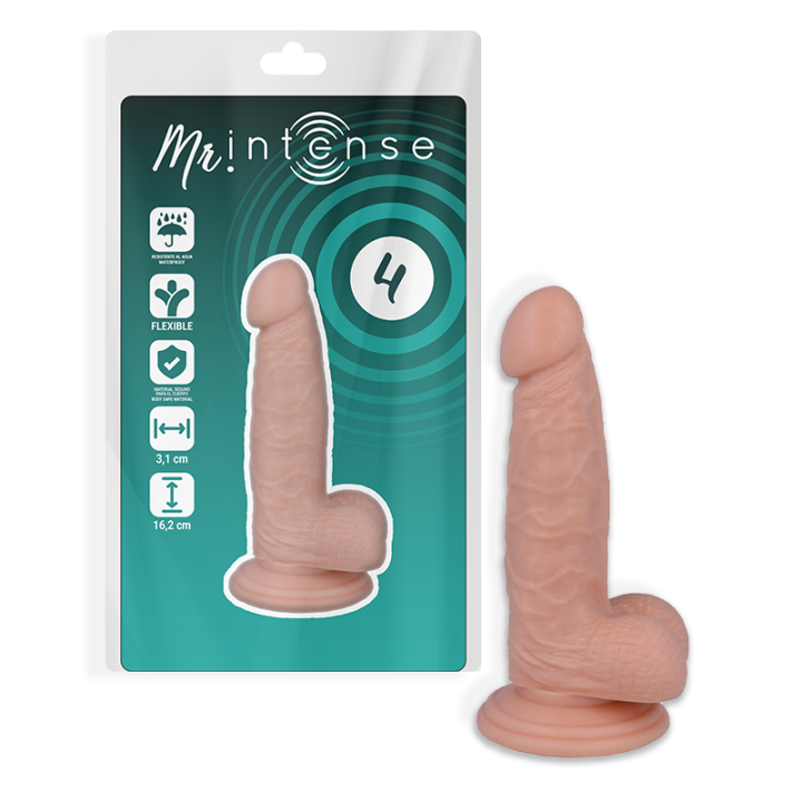 Mr Intense - 4 Realistic Penis 16.2 cm -o- 3.1 cm