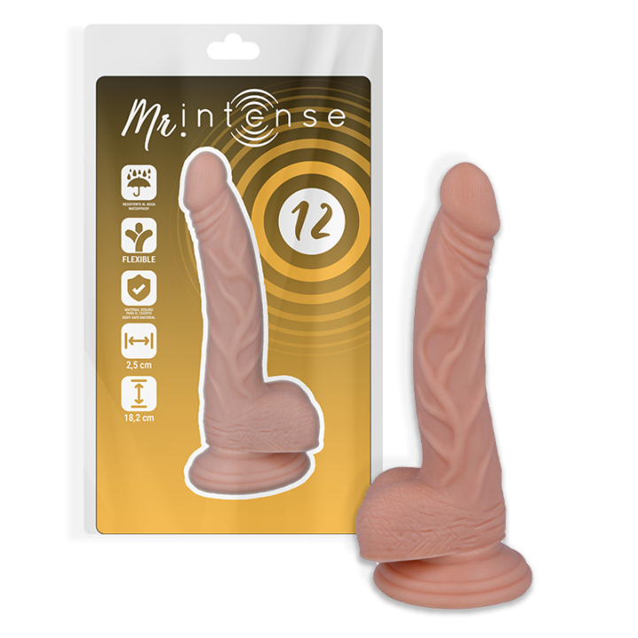 Mr Intense - 12 Realistic Penis 18.2 cm -o- 2.5 cm