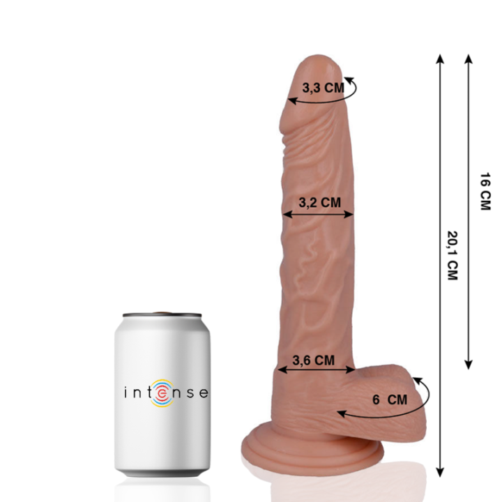 Mr Intense - 21 Realistic Penis 20.1 cm -o- 3.2 cm