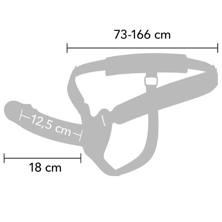Hidden Desire - Inferno Manchon Pénis Vibrant Avec Strap-on 18 cm