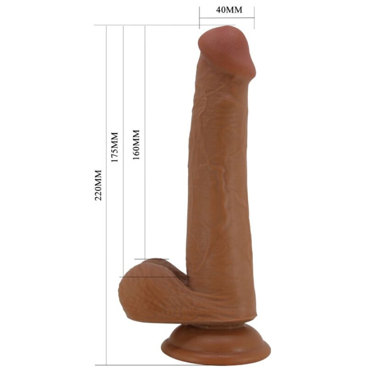 Pretty Love - Dildo Realista Alto 22 cm Marrom