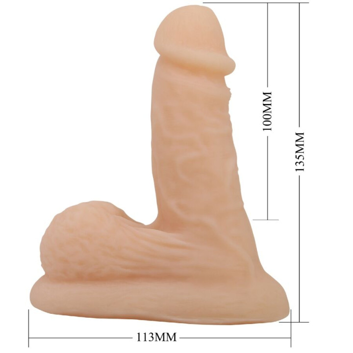 Pretty Love - Wildon Ultra Realistic And Elastic Dildo 10 cm Natural