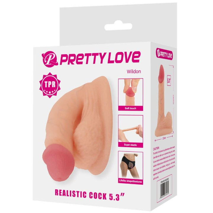 Pretty Love - Wildon Ultra Realistic And Elastic Dildo 10 cm Natural
