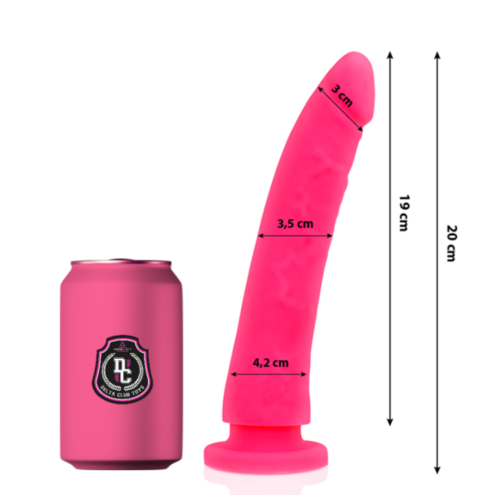 Delta Club - Toys Gode Médical Rose en Silicone 20 cm -o- 4 cm