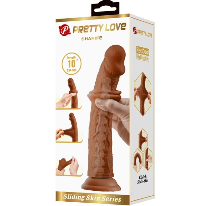 Pretty Love - Sharife Gode Réaliste 25 cm Marron