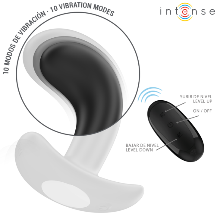 Intense - Chandler Anal Plug 10 Vibrazioni Nero Telecomando