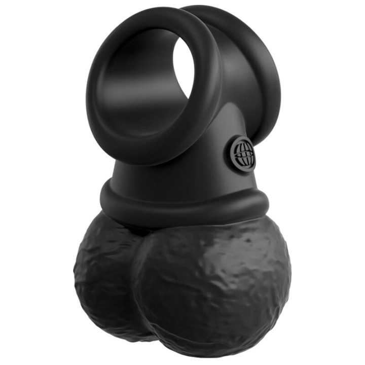 King Cock - Elite Deluxe Adjustable Harness Kit Ring With Testicles & Dildo 20.3 cm