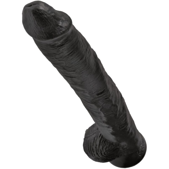 King Cock - Realistic Penis With Balls 30.5 cm Black