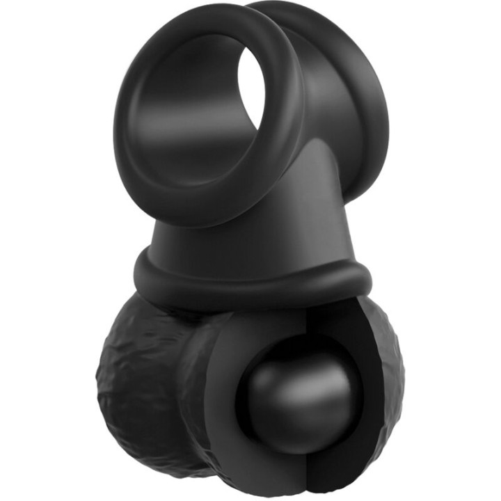 King Cock - Elite Kit de Arnês Ajustvel Deluxe Anel Com Testículos e Dildo 20.3 cm