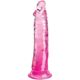 King Cock - Clear Pênis Realístico 19.7 cm Rosa