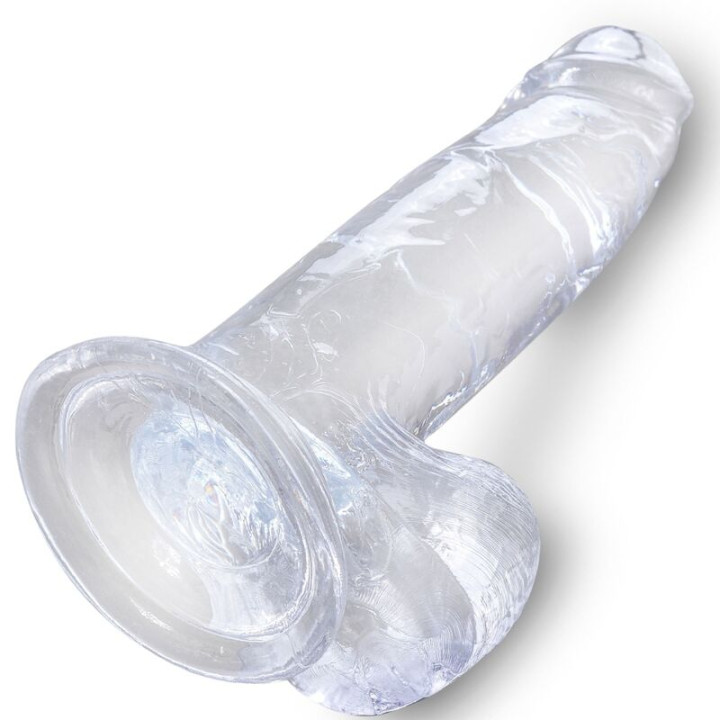 King Cock - Clear Realistischer Penis Mit Eieren 15.2 cm Transparent