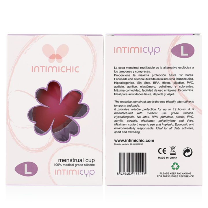 Intimichic - Menstrual Cup Medizinisches Silikon - Grösse l