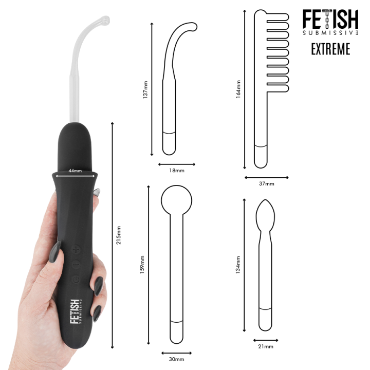 Fetish Submissive - High Frequency Electrostimulation Wand