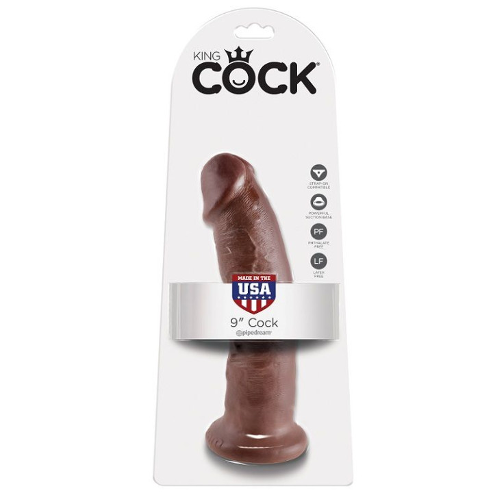 King Cock - 9 Gode Marron 22.9 cm