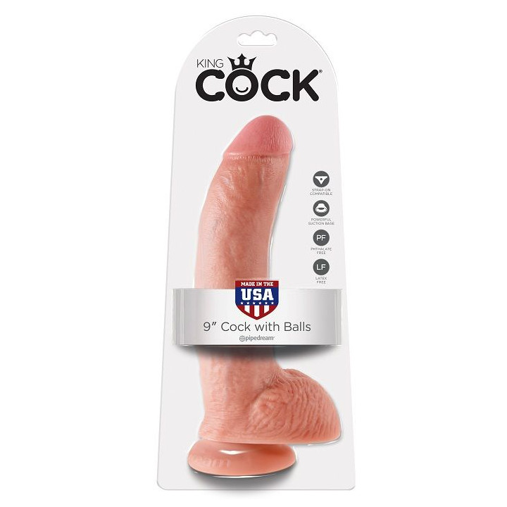 King Cock - 9 Pene Realístico Natural 22.9 cm
