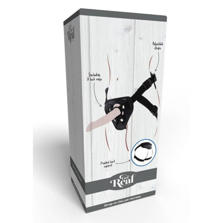Get Real - Szelki Deluxe z Paskiem Czarna