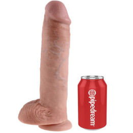 King Cock - 11 Carne de Dildo Com Bolas 28 cm