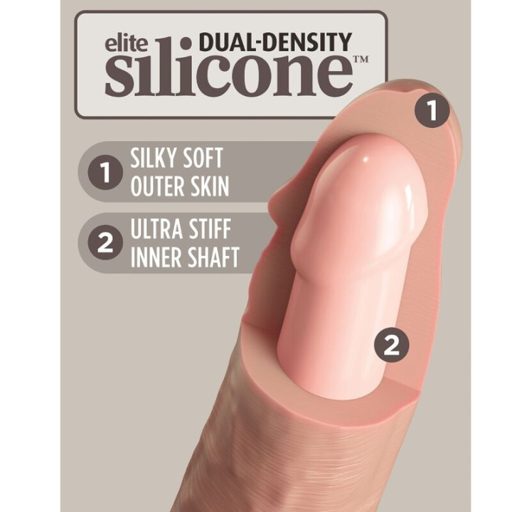 King Cock - Elite Arnês Ajustvel Com Dildo 15.2 cm Para Iniciantes