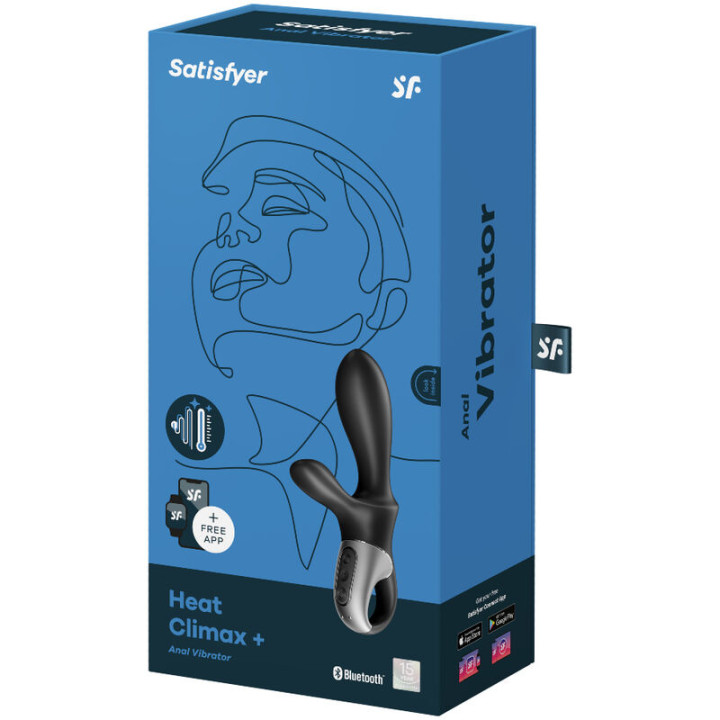 Satisfyer - Heat Climax+ App Vibratore Anale Nero
