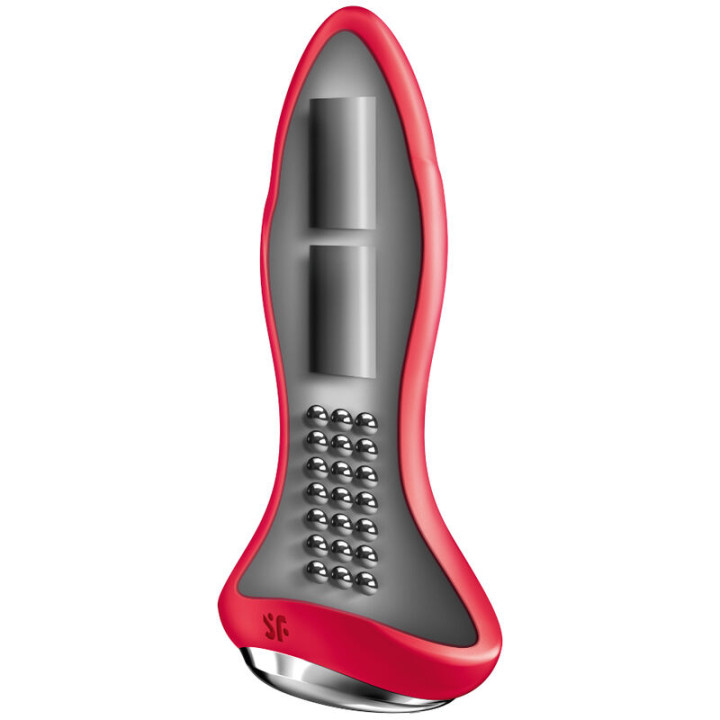 Satisfyer - Rotator Plug 1+ Vibrierende Plugapp Rot